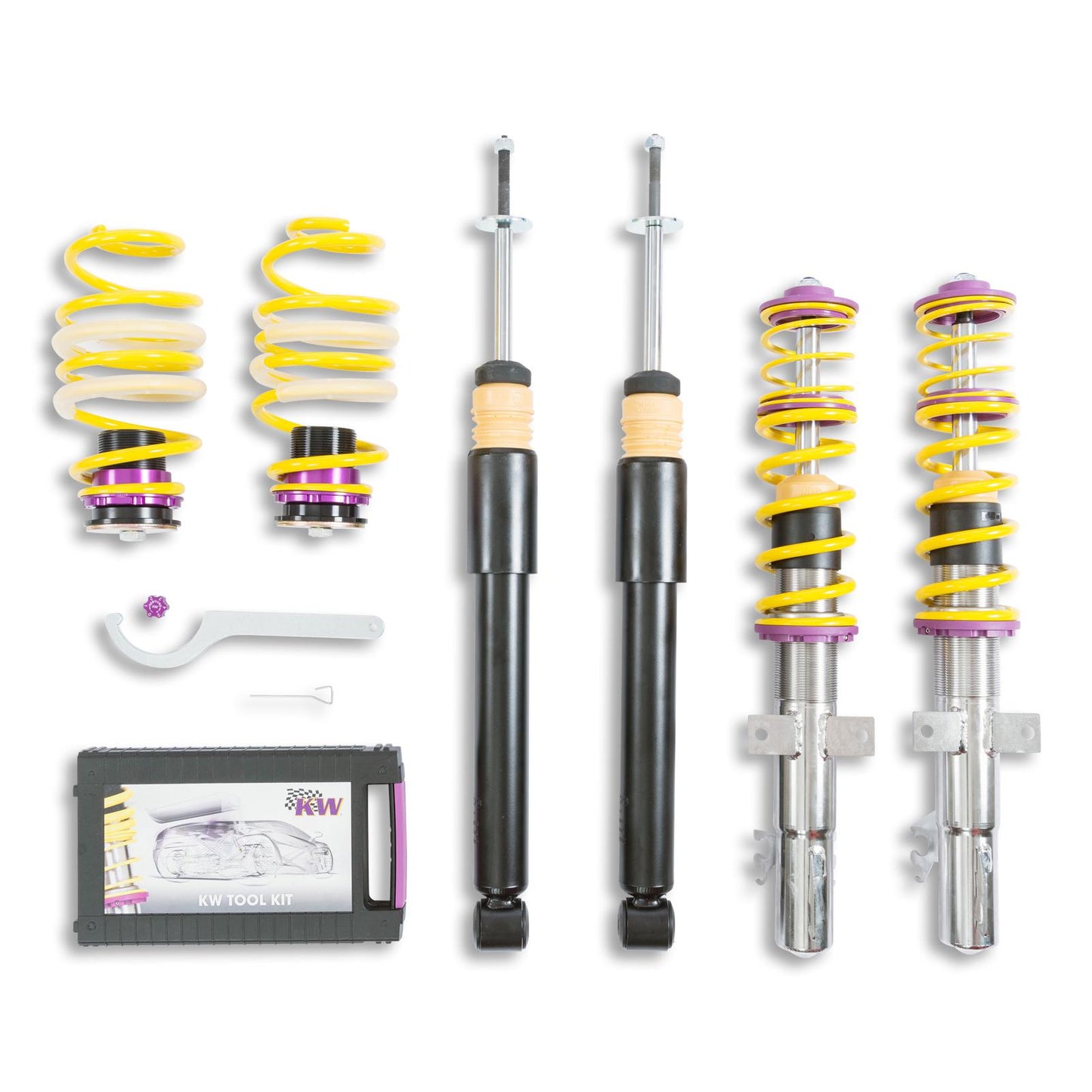 Койловер підвіски V1 inox — VW UP (AA, 121, 122, BL1, BL2) (1.0 GTI)