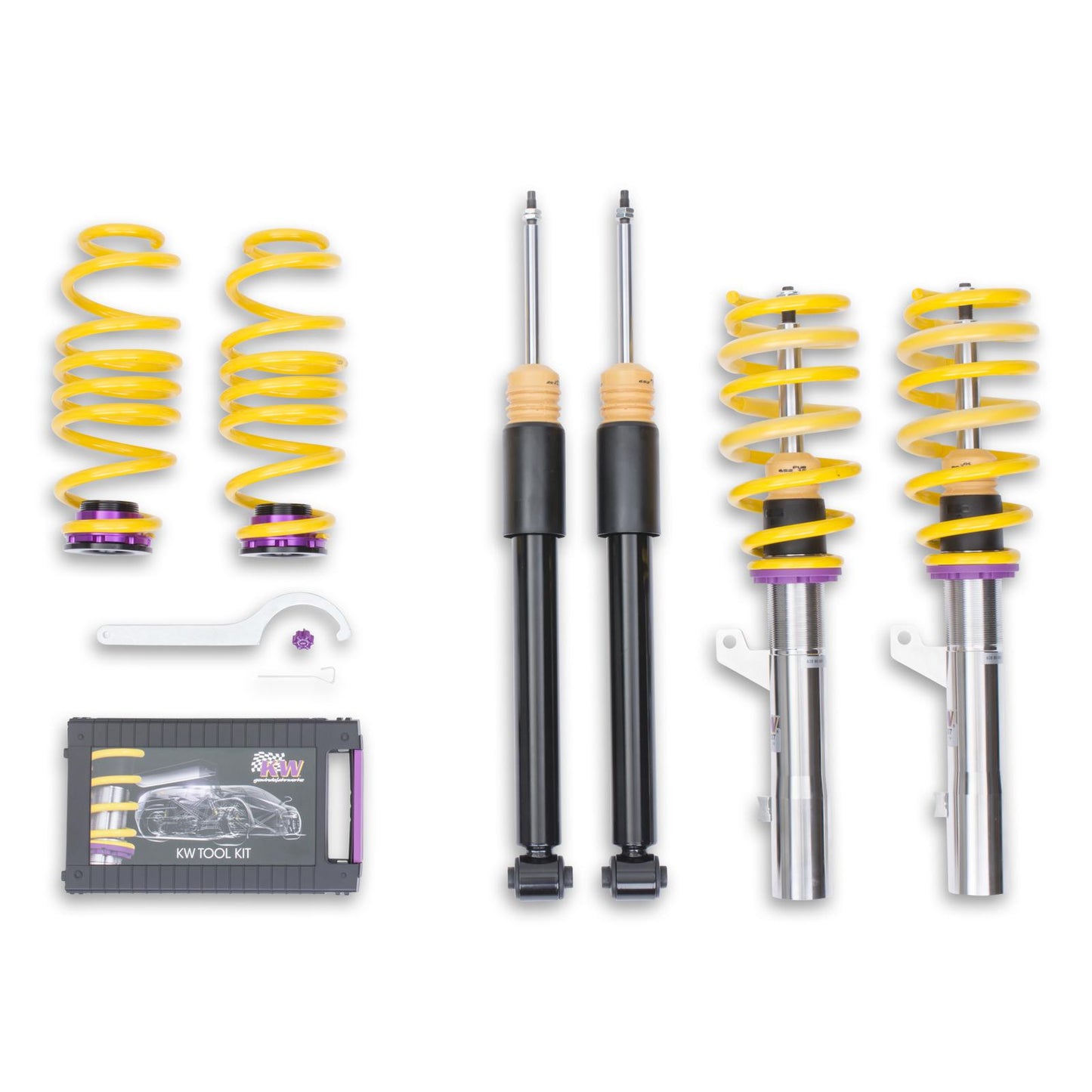 Койловерна підвіска V2 inox — AUDI A3 (8V) 8V1, 8VK, AUDI A3 Saloon (8V) 8VS, 8VM, AUDI A3 Sportback (8V) 8VA, 8VF (1.6 TDI quattro…S3 quattro)