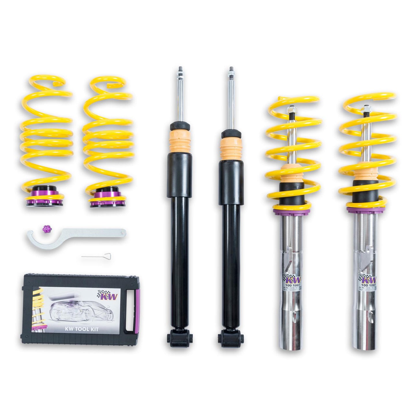 Койловерна підвіска V2 inox — AUDI Q2 (GA) GAB, CUPRA LEON Sportstourer (KL8, KU8, KUD), SEAT LEON Sportstourer (KL8, KLD), SKODA SUPERB III (3V3, 3T), VW PASSAT 3G2 (3C) (1.4 TSI…SQ2 TFSI quattro)