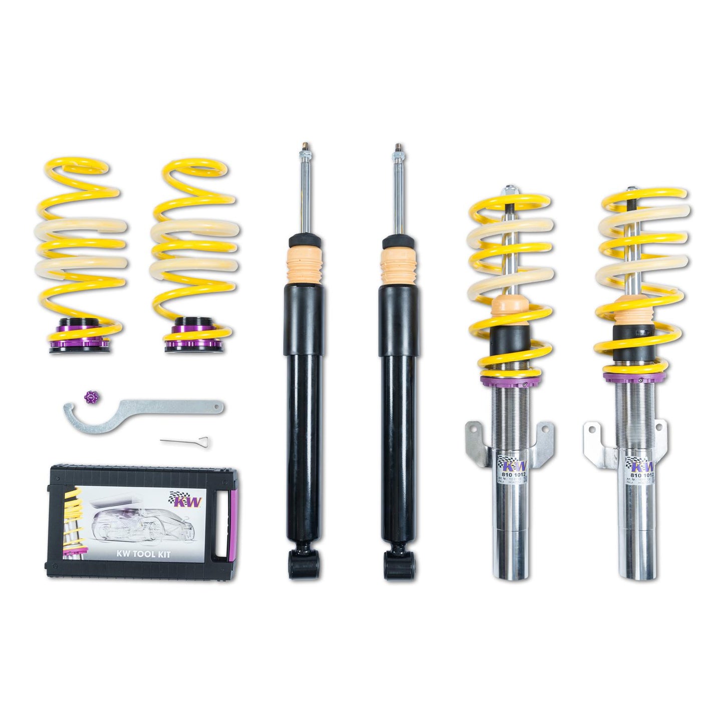 Койловерна підвіска V2 inox — SEAT ARONA (KJ7, KJP), SKODA KAMIQ (NW4), VW T-CROSS (C1) (1.0 TSI…1.6 TDi)
