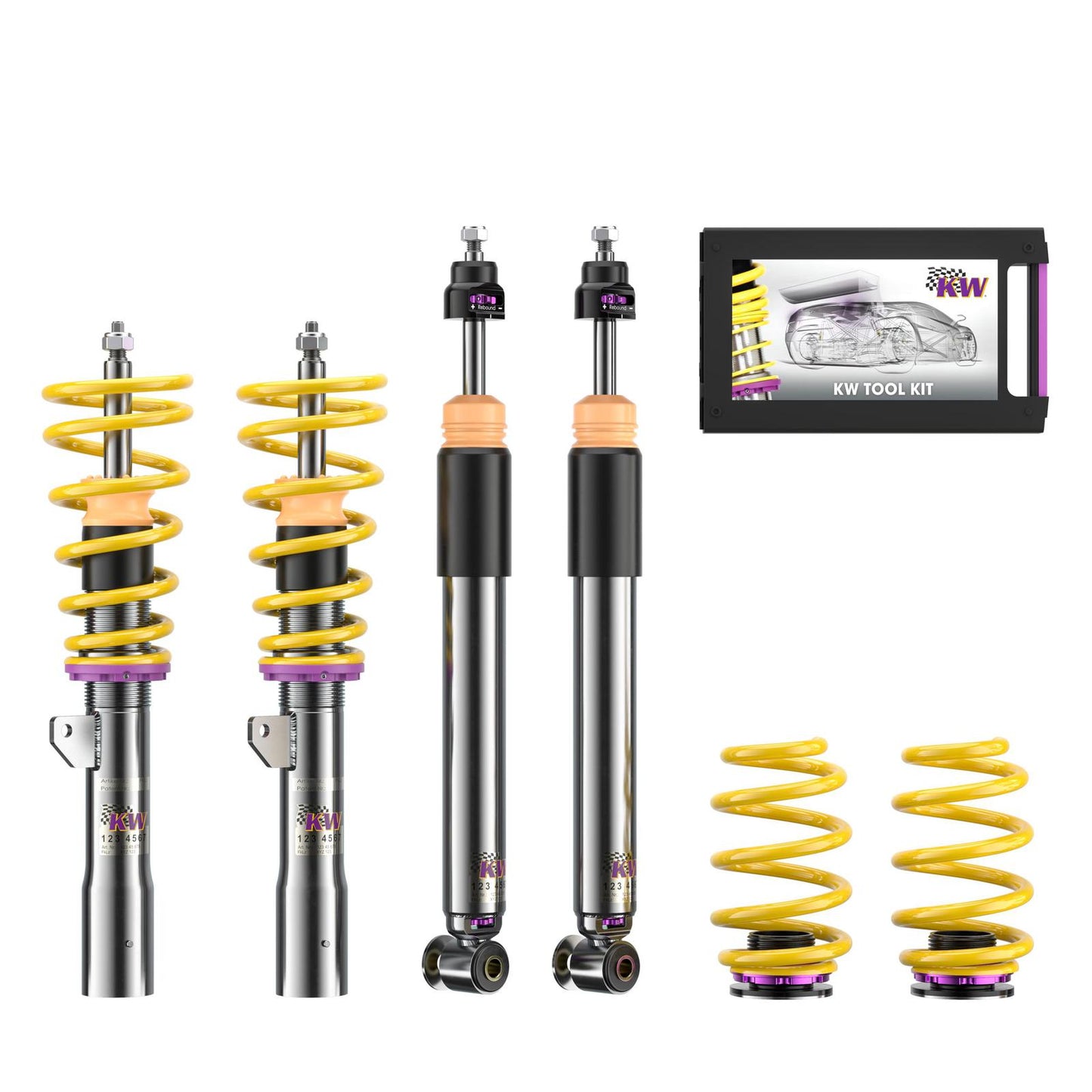 Койловерна підвіска V3 inox — BMW 1 (F40) F1H, BMW 2 Active Tourer (F45) F2AT, UKL-L, BMW 2 Gran Tourer (F46) F2GT, UKL-L та ін. (116 d…xDrive 28 i)