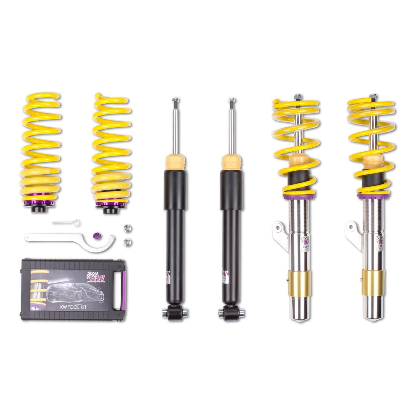 Койловер підвіски V1 inox — BMW 2 Coupe (F22, F87) 1C, M3, BMW 1 (F20) 1K4, BMW 1 (F21) 1K2, BMW 3 (F30, F80) 3-HY, 3L, M3, M3 GTS, BMW 4 Coupe (F32, F82) 3C, M3, M3 GTS (114 d…430 i)