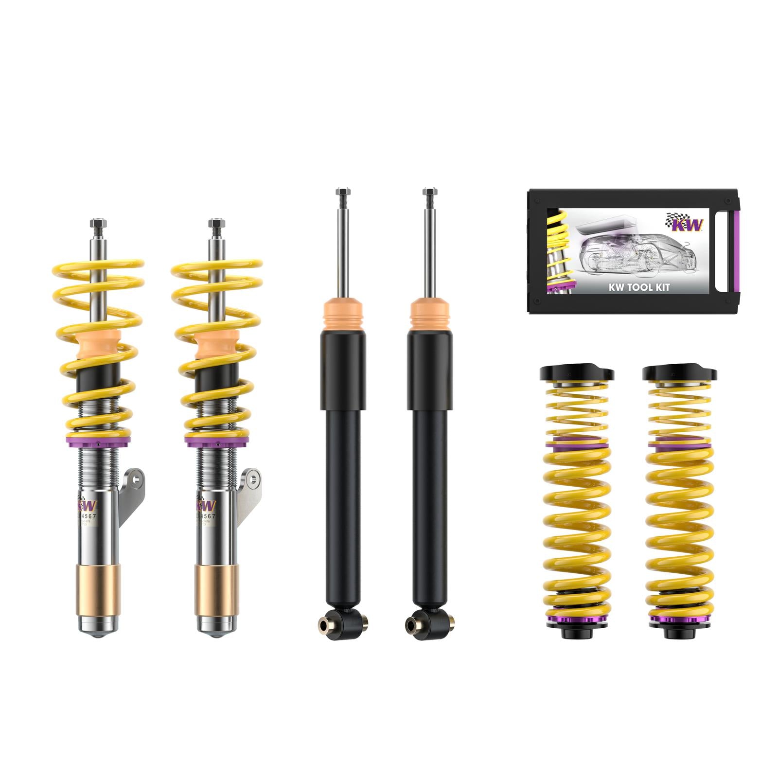 Койловер підвіски V1 inox — BMW 3 Touring (F31) 3K, BMW 3 Gran Turismo (F34) 3-V, BMW 4 Convertible (F33, F83) 3C, M3, BMW 4 Gran Coupe (F36) 3C (316 d…440 i)