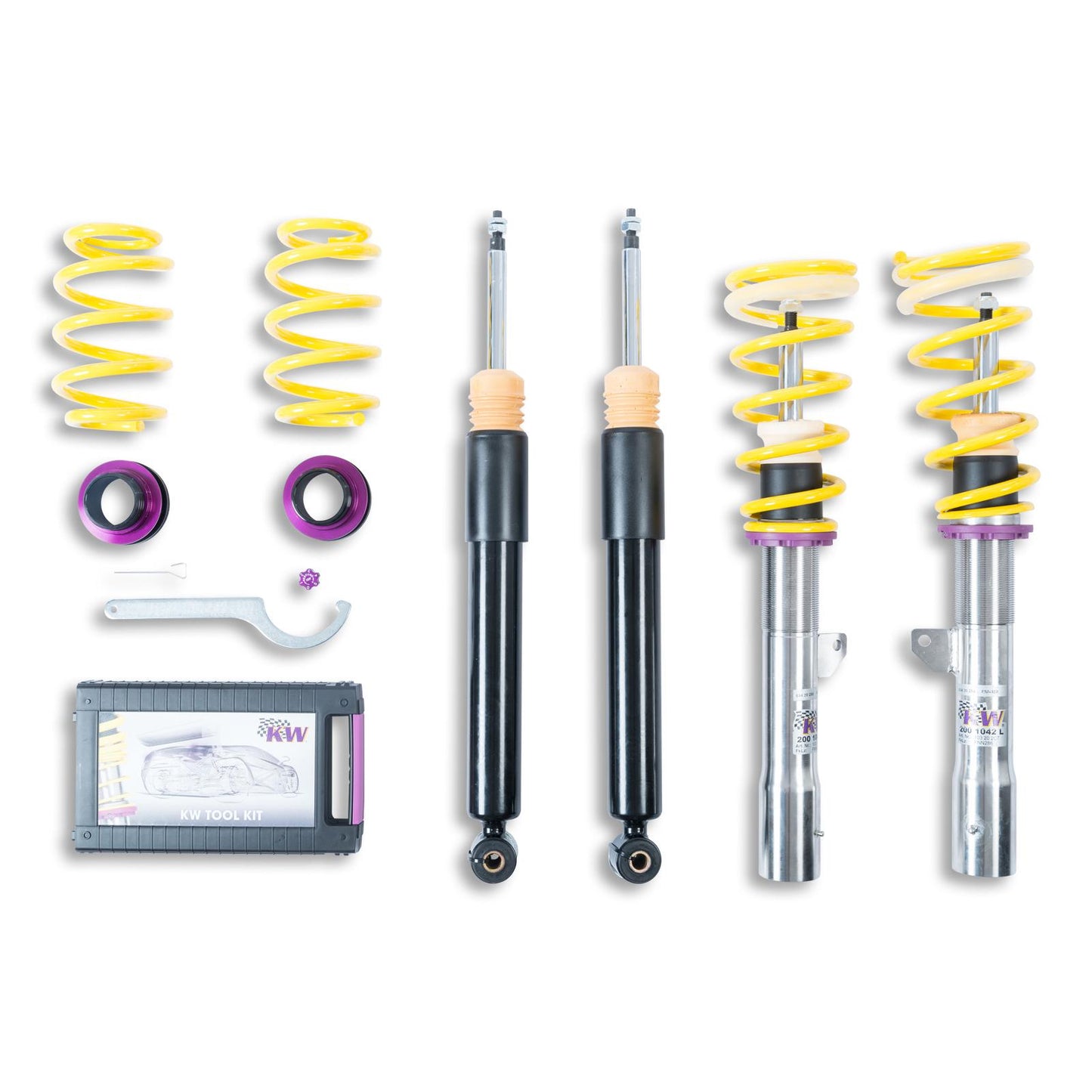 Койловер підвіски V1 inox — BMW 1 (F40) F1H, BMW 2 Active Tourer (F45) F2AT, UKL-L, BMW 2 Gran Tourer (F46) F2GT, UKL-L та ін. (116 d…xDrive 28 i) [102200BN]