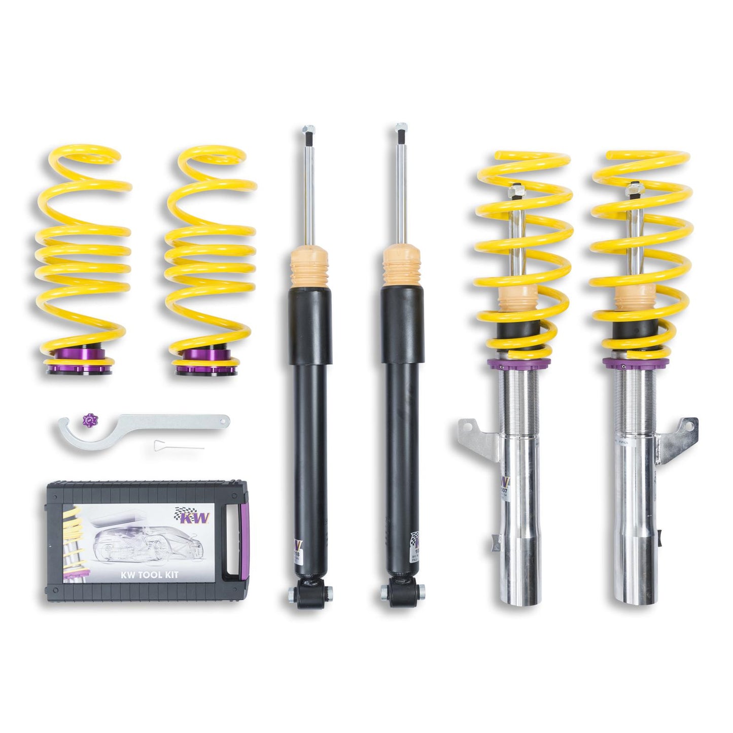 Койловер підвіски V1 inox — AUDI A3 Convertible (8V) 8V7, 8VE, SEAT LEON ST (5F8), SKODA OCTAVIA III (5E3, NL3, NR3), SKODA OCTAVIA III Combi (5E5, 5E6), VW GOLF VII Estate (AUV, BA5, BV5) (1.0 TSI…40 TFSI) [1028000U]