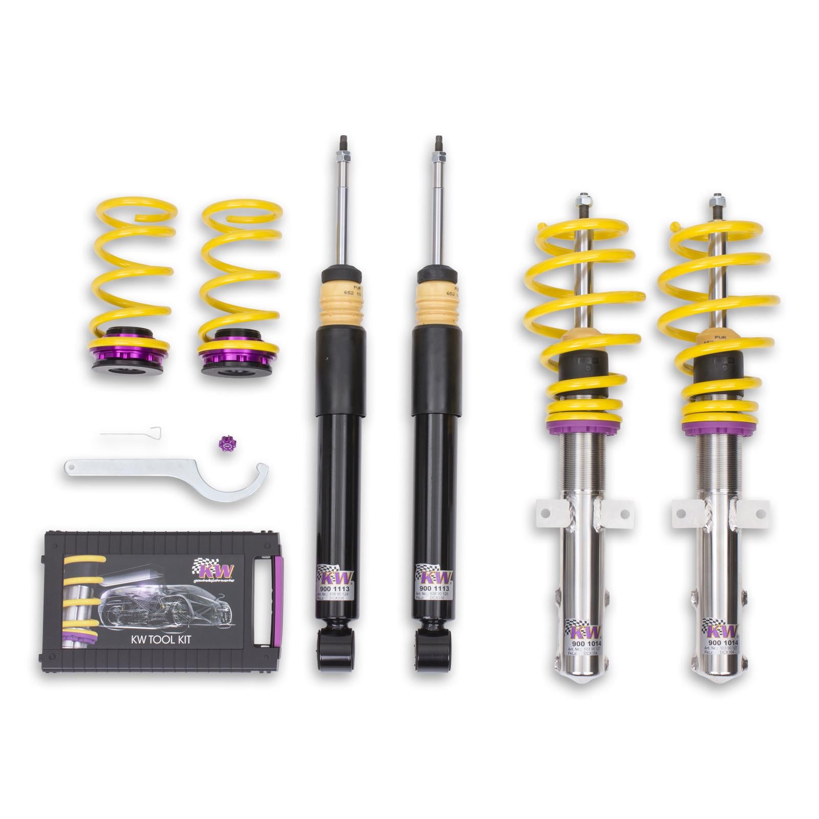 Койловер підвіски V1 inox — RENAULT CLIO IV (BH_, R), RENAULT CLIO IV Grandtour (KH_, R) (0.9 TCe 75…1.5 dCi 90)