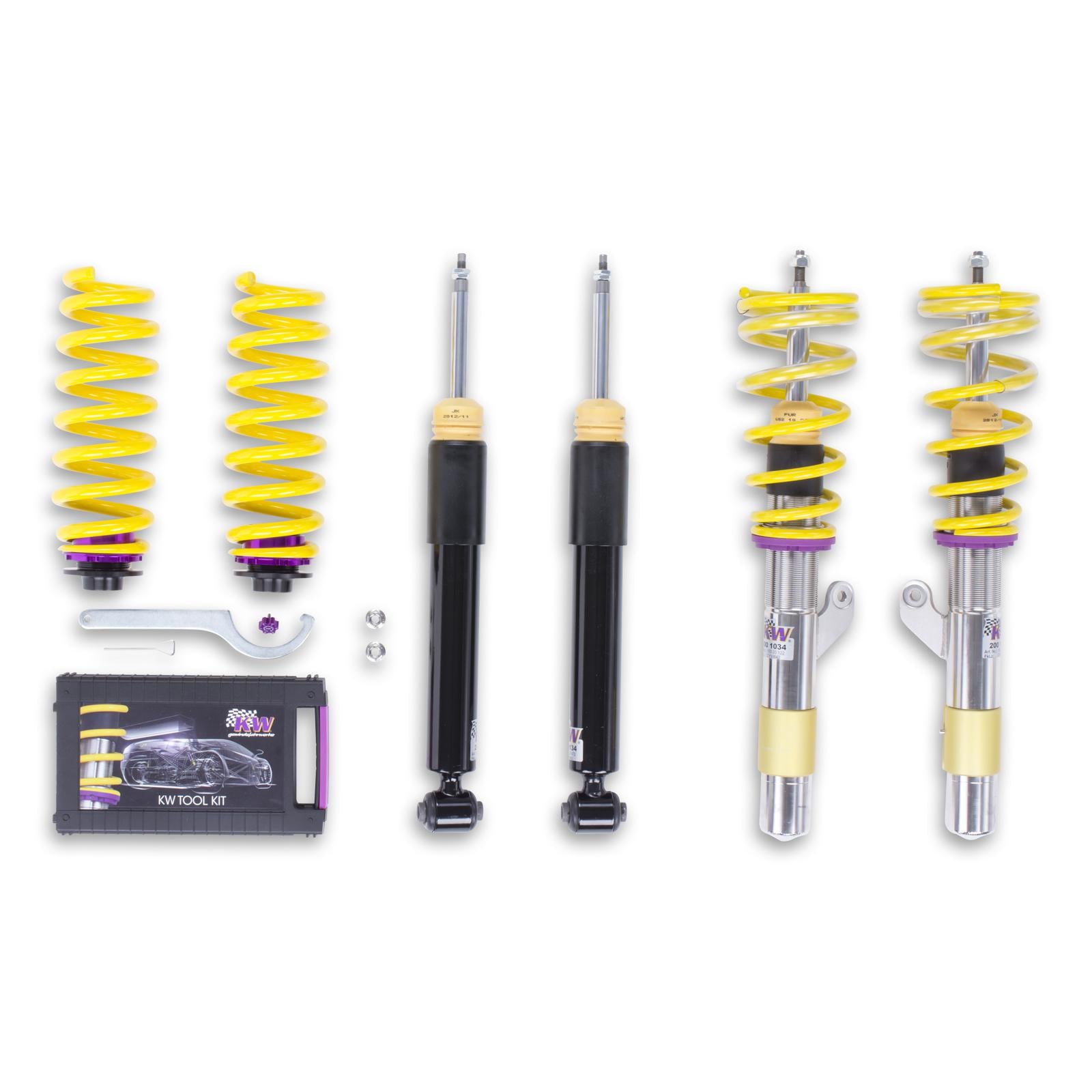 Койловерна підвіска V2 inox — BMW 2 Coupe (F22, F87) 1C, M3, BMW 1 (F20) 1K4, BMW 2 Convertible (F23) 1C, BMW 1 (F21) 1K2, BMW 3 (F30, F80) 3-HY, 3L, M3, M3 GTS, BMW 4 Coupe (F32, F82) 3C, M3, M3 GTS (118 i…M 240 i)