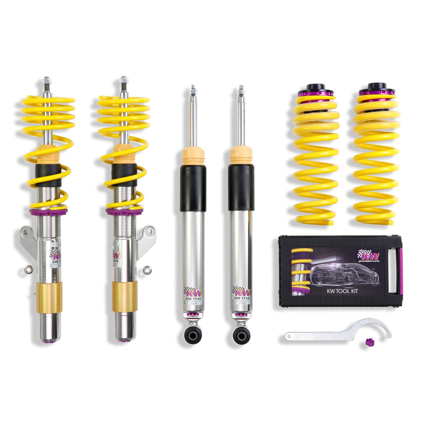 Койловерна підвіска V3 inox — BMW 2 Coupe (F22, F87) 1C, M3, BMW 1 (F20) 1K4, BMW 1 (F21) 1K2, BMW 3 (F30, F80) 3-HY, 3L, M3, M3 GTS, BMW 4 Coupe (F32, F82) 3C, M3, M3 GTS (114 d…430 i)