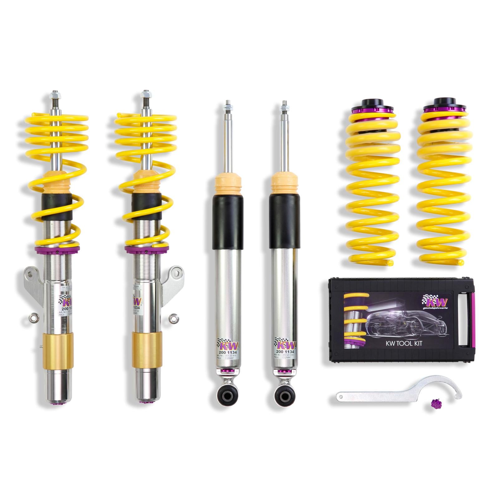 Койловерна підвіска V3 inox — BMW 2 Coupe (F22, F87) 1C, M3, BMW 1 (F20) 1K4, BMW 1 (F21) 1K2, BMW 3 (F30, F80) 3-HY, 3L, M3, M3 GTS, BMW 4 Coupe (F32, F82) 3C, M3, M3 GTS (114 d…430 i)