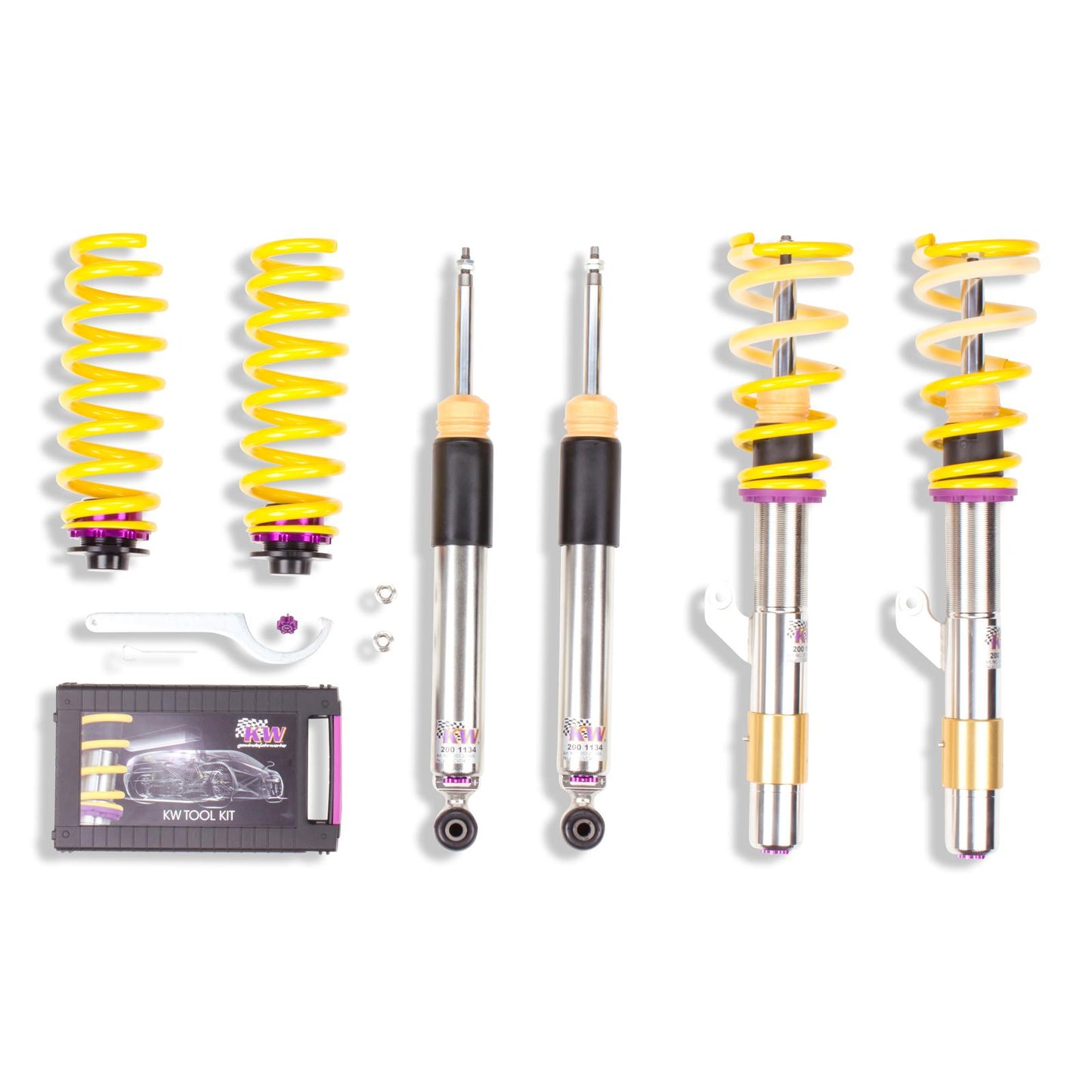 Койловерна підвіска V3 inox — BMW 2 Coupe (F22, F87) 1C, M3, BMW 1 (F20) 1K4, BMW 2 Convertible (F23) 1C, BMW 1 (F21) 1K2, BMW 3 (F30, F80) 3-HY, 3L, M3, M3 GTS, BMW 4 Coupe (F32, F82) 3C, M3, M3 GTS (118 i…M 240 i)