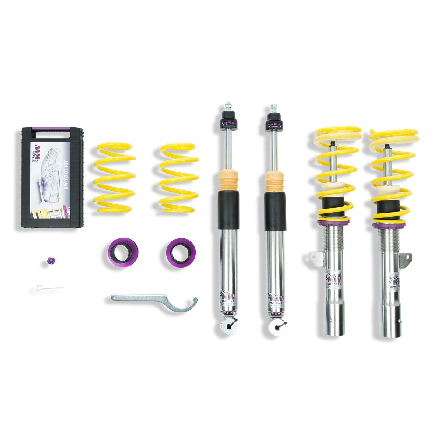 Койловерна підвіска V3 inox — BMW 1 (F40) F1H, BMW 2 Active Tourer (F45) F2AT, UKL-L, BMW 2 Gran Tourer (F46) F2GT, UKL-L та ін. (116 d…xDrive 28 i) [352200BN]
