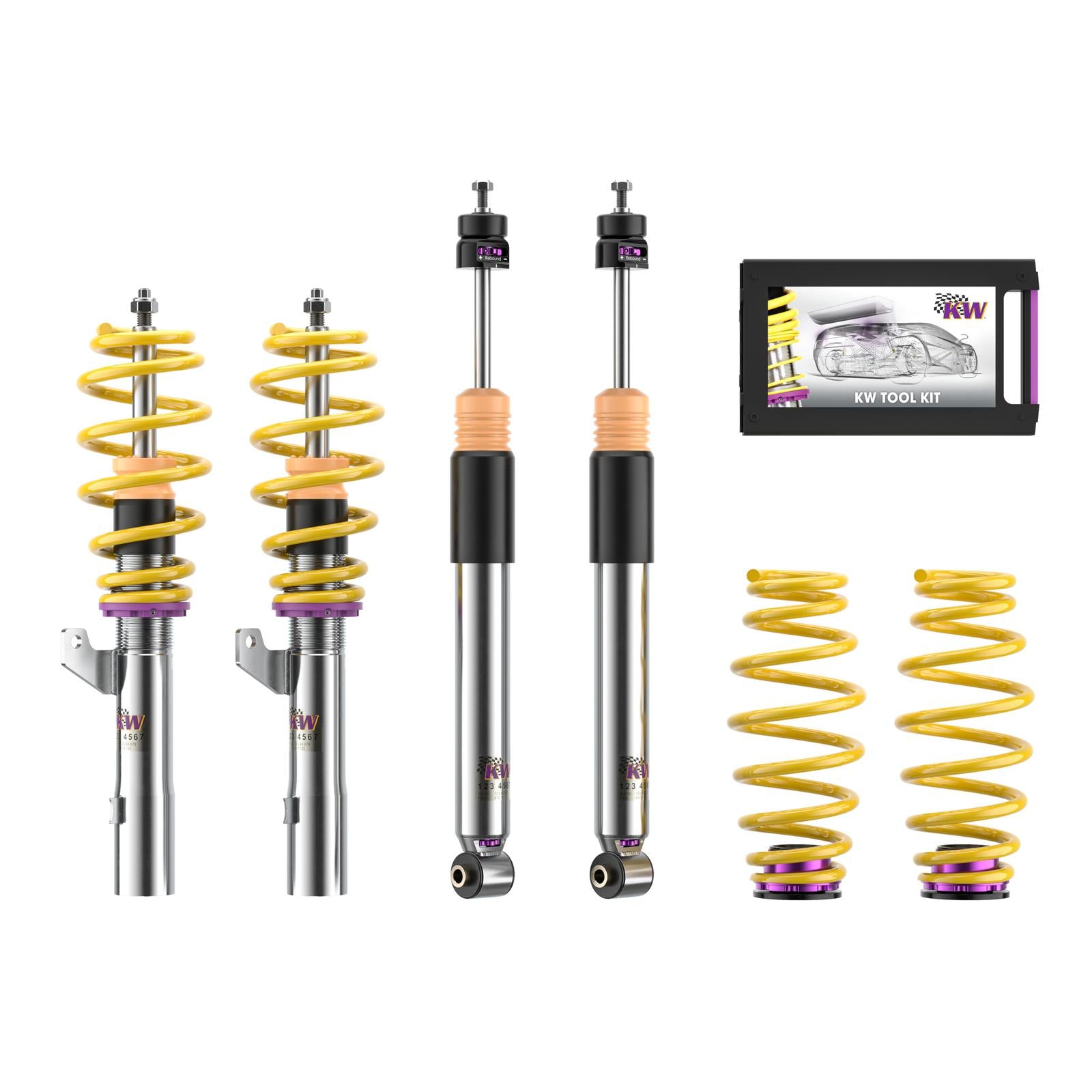 Койловерна підвіска V3 inox — AUDI A3 Convertible (8V) 8V7, 8VE, SEAT LEON ST (5F8), SKODA OCTAVIA III (5E3, NL3, NR3), SKODA OCTAVIA III Combi (5E5, 5E6), VW GOLF VII Estate (AUV, BA5, BV5) (1.0 TSI…40 TFSI) [3528000U]