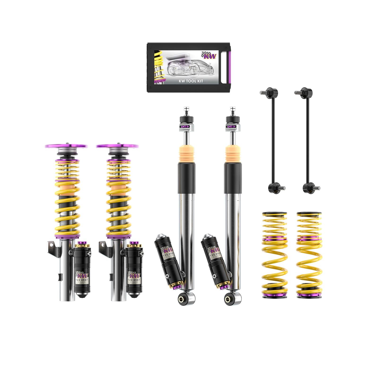 Койловерна підвіска V4 Clubsport з верхніми опорами FA — AUDI A3